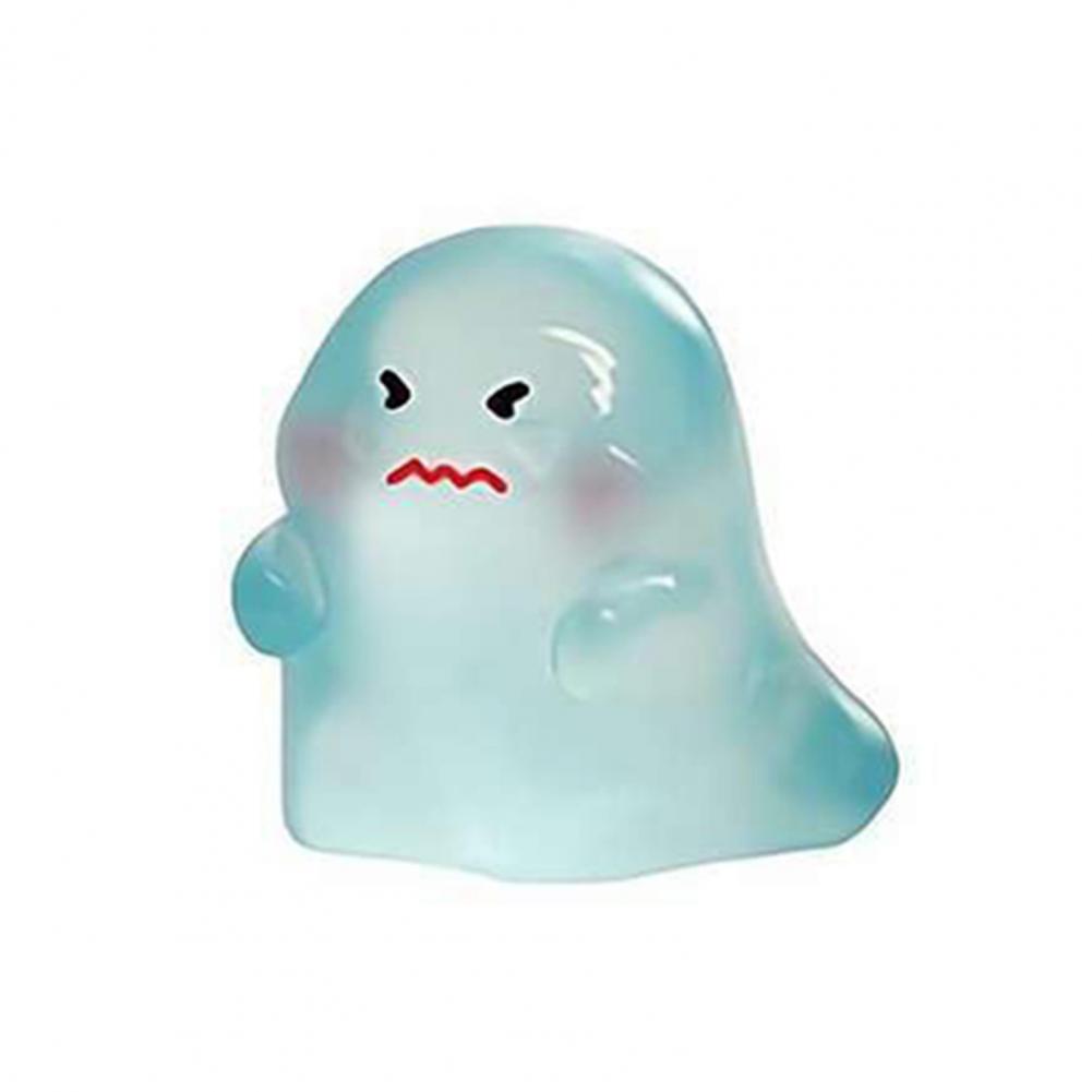 1/6/24/36Pcs Halloween Ghost Figurine Glow-in-the-dark Mini Cartoon Ghost Statue Luminous Miniature Ghost Ornament Desktop Decor