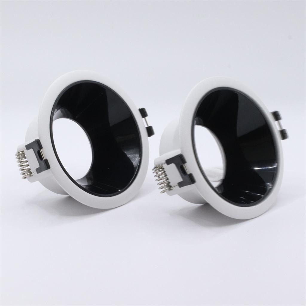 5 Pcs Ceiling Downlight Frame with MR16 Lamp Cap Modern Design Ceiling Spotlight Bedroom Recessed Round Spotlights for Bedroom