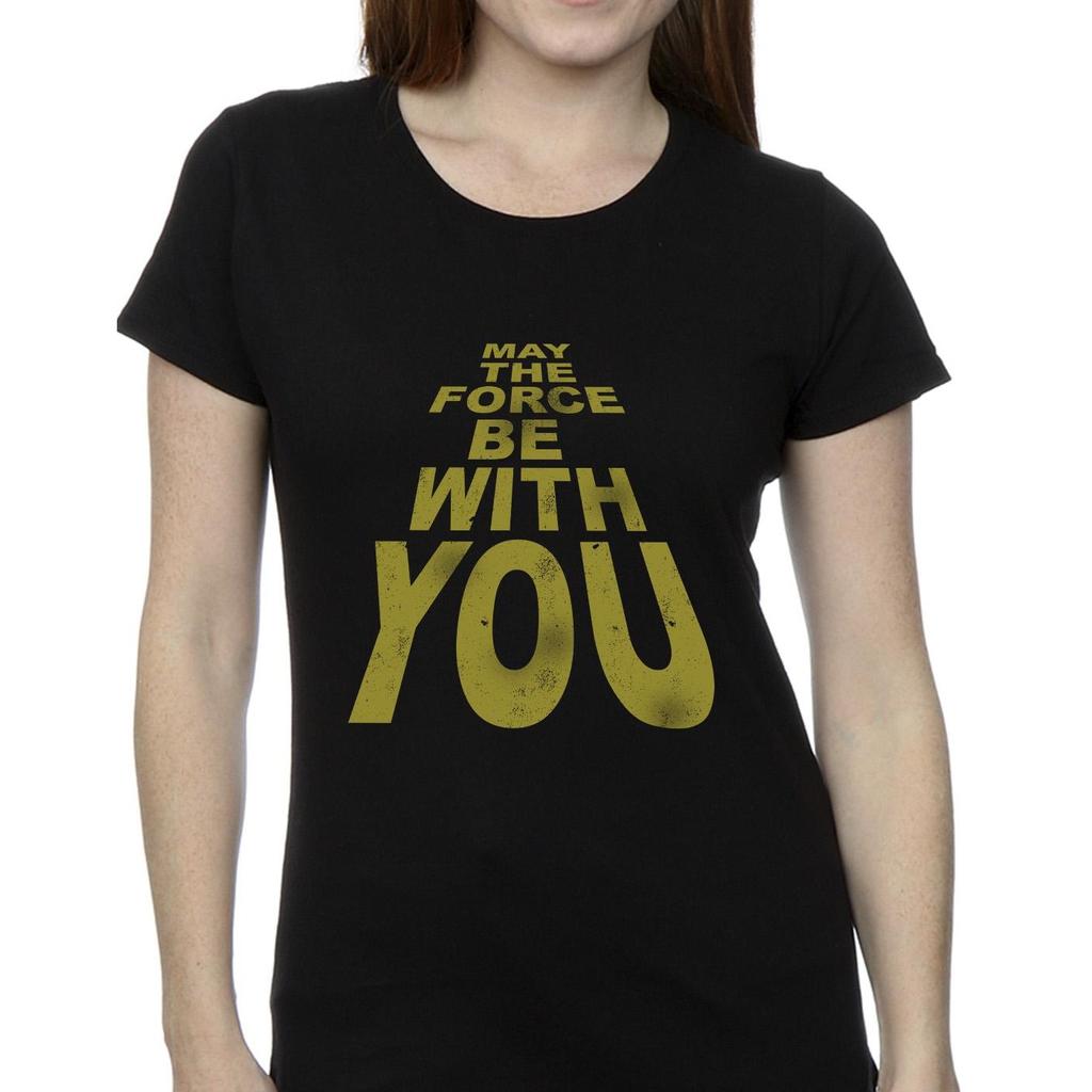 Star Wars Womens/Ladies May The Force Be With You Cotton T-Shirt