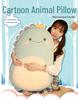 Dinosaur Plush Cushion: Soft Sleeping Backrest & Side Pillow Toy Gift