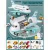 Extra Large Transforming Airplane Toy with Music and Storage Features for Kids