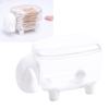 Cotton Swab Holder Sheep Design Transparent Toothpick Storage Box Container Home Decoration White