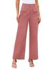 Women's High Waist Wide Leg Pants with Side Pockets and Snap Button In 9 Colors