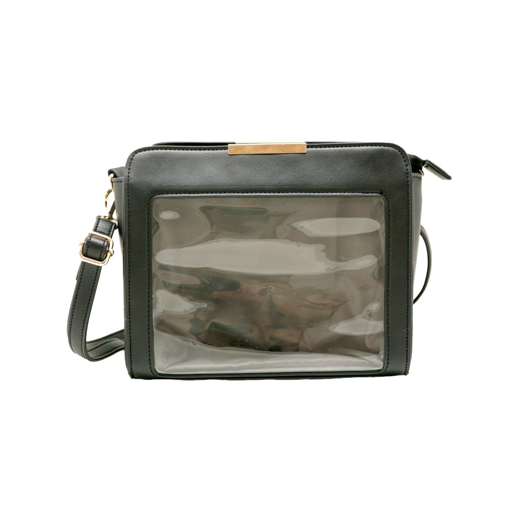 

CONC CO458 Shoulder bag square L black nui. чорний