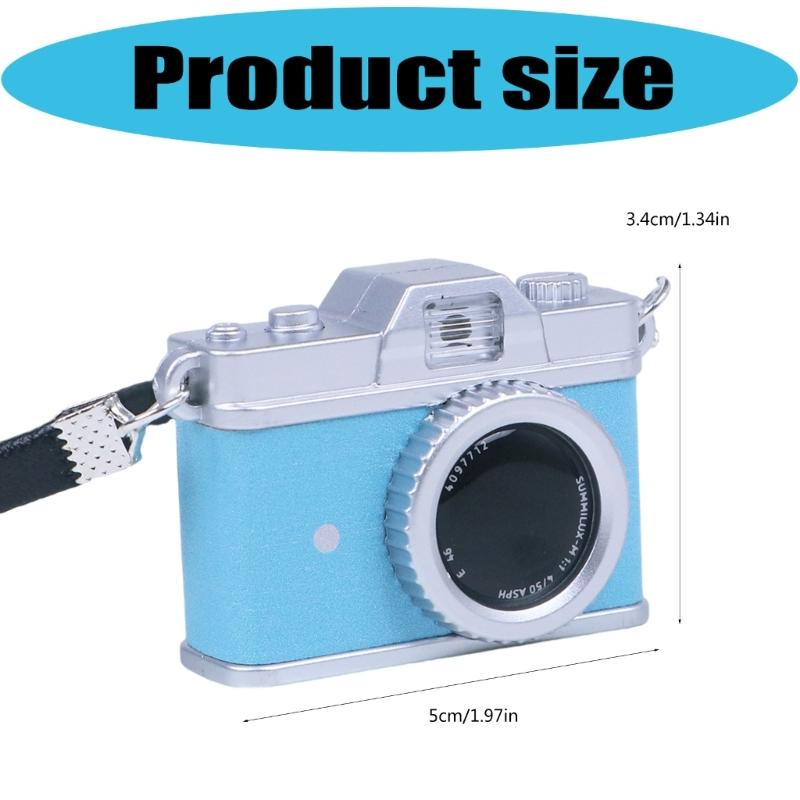 Miniature Camera Pendant Keychain With Light And Sound Detail Compact Size Ornament For Daily Use Gifting