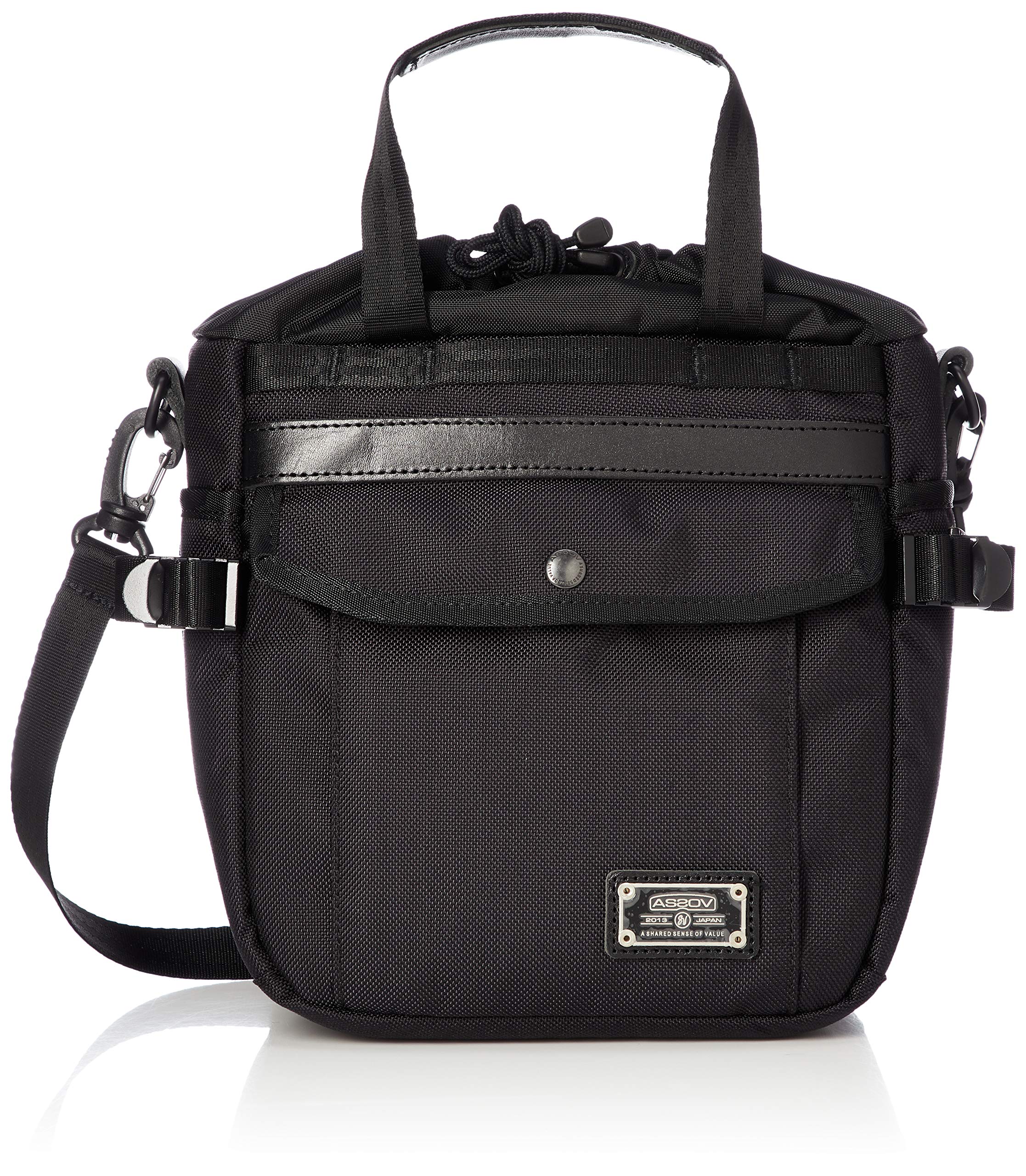 

Shoulder Bag Drawstring Shoulder Drawstring Bag EXCLUSIVE BALLISTIC NYLON DRAW STRING BAG BLACK [Assobu] чорний