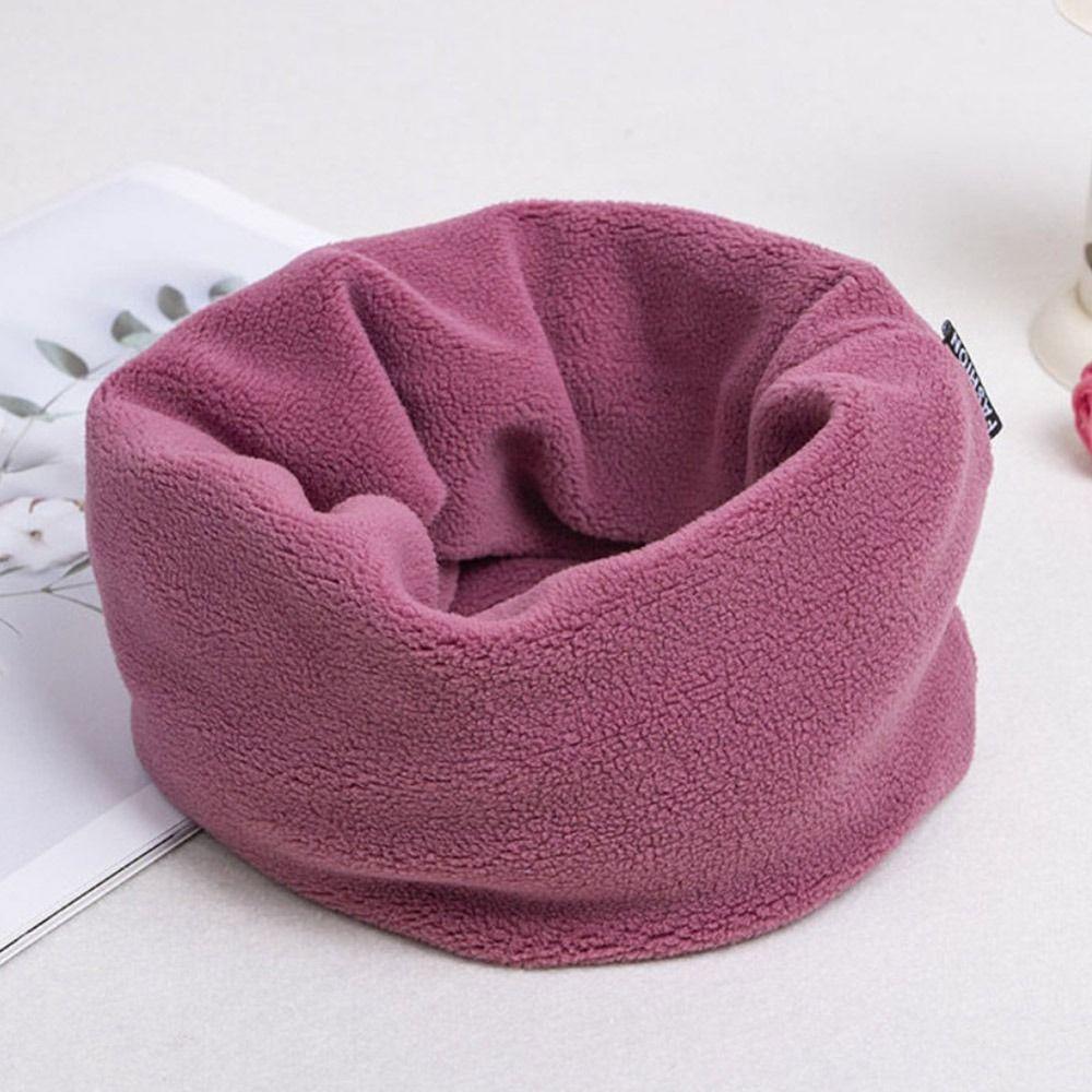 Fleece Neck Warmer Windproof Collar Scarves Outdoor Bib Scarf  Women