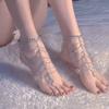 Exotic Retro Fashion Multi-layer Fringed Anklet Women's Metal Chain Instep Chain Cos Court Style