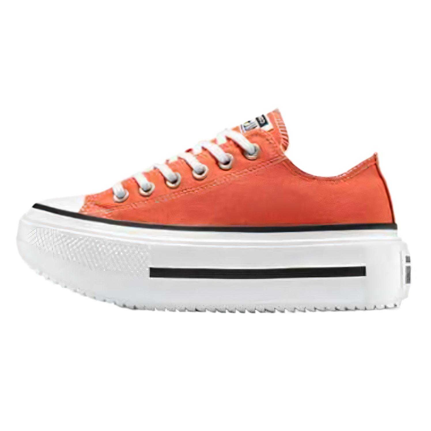 

Converse Chuck Taylor All Star Lift Double Stack Low Vermillion Red Unisex Sneakers White Black A16284C 39.5