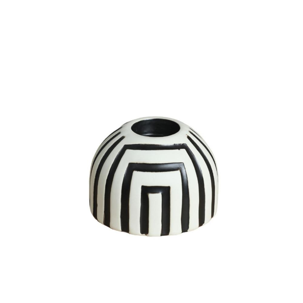 Creative Striped Candle Holder Retro Aroma Diffuser Home Decoration Candlestick  Party