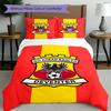 3-teiliges Bettbezug-Set (1 * Bettbezug + 2 * Kissenbezug, ohne Kern), Go Ahead Eagles Bettwäsche-Set, Schlafzimmer-Dekoration, Ganzjahres, Geburtstagsgeschenk