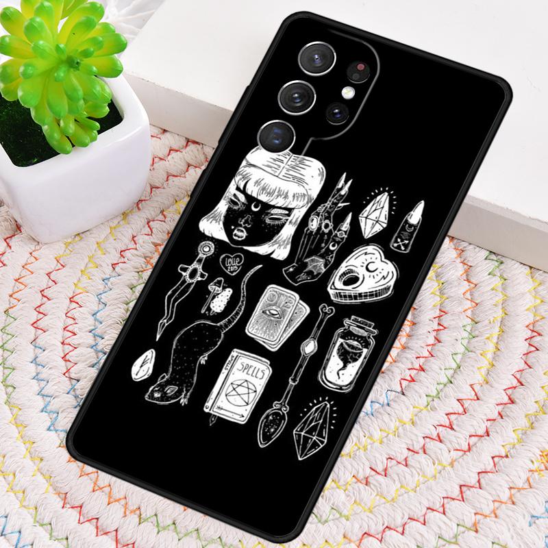 

MAGIC Witchcraft Witch Sailor Silicone Phone Case For Samsung Galaxy note 10 pro S26 S25 S24 S23 S22 S21 Plus Ultra Capa Cover Galaxy S23 Ultra