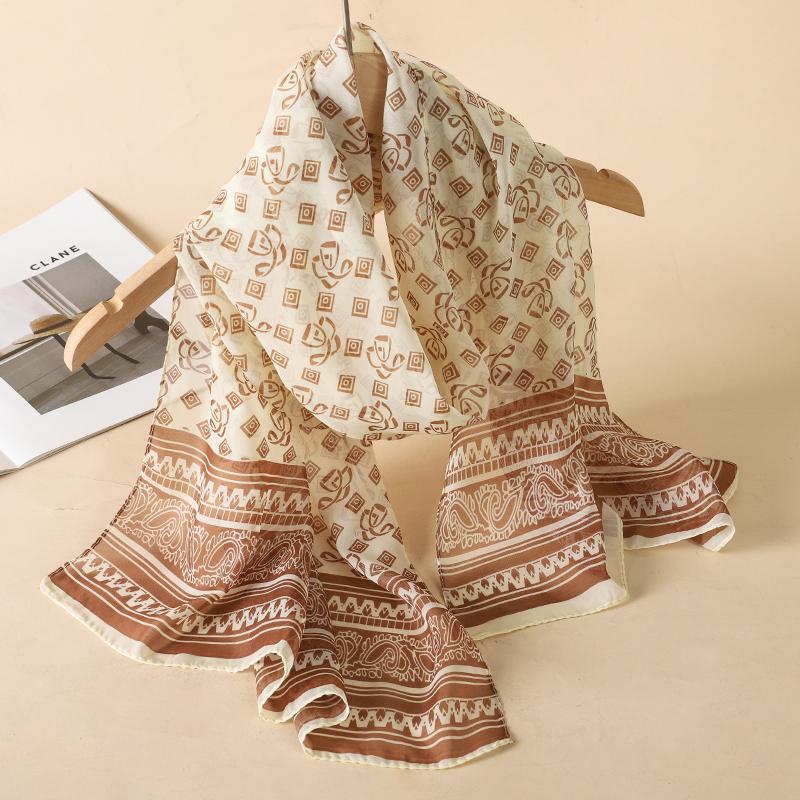 Elegant Chiffon Scarf for Women Versatile Scarf Sun Protection Decorative Scarves Fashion Lady