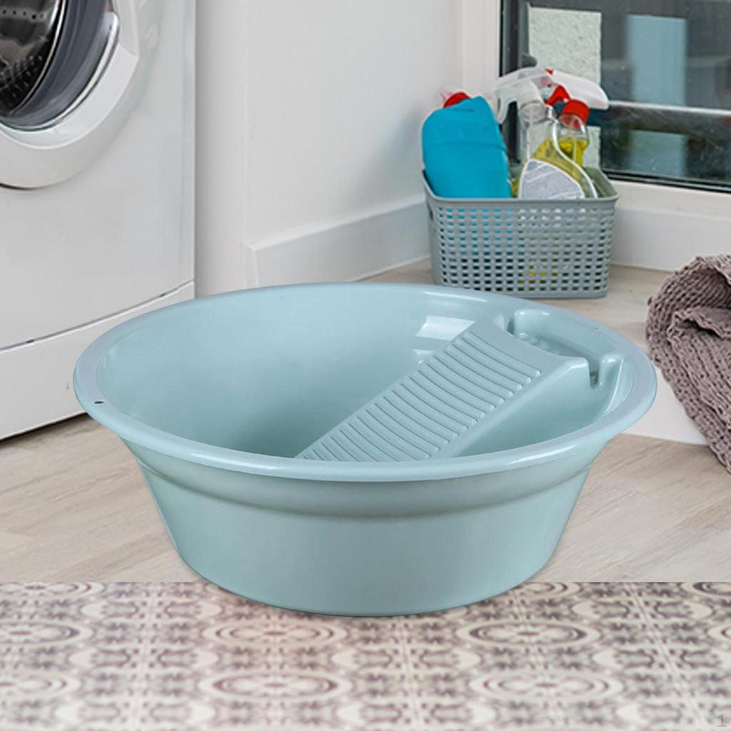Washboard Basin Clothes Hand Wash Board Sturdy Convenient Lightweight Portable Laundry for
