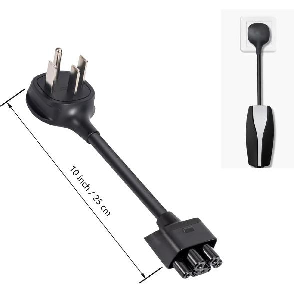 NEMA 14-50 Adapter For Tesla Gen 2 Mobile Charger,Connect Tesla Mobile Charger To NEMA 14-50 240V Outlet At 32 Amp (Length 10") Compatible With Tesla