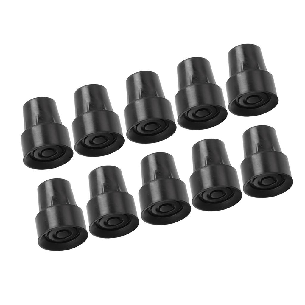 10 Stück Gehstock-Gummikappen Anti-Rutsch-Gehstock-Ferse Schutzkappen 19 mm Innendurchmesser