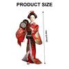 Handcrafts Geisha Kimono Dolls Tabletop Display Figurine Ornament for Japanese Themed Restaurants or Home Decors Gift