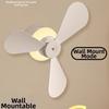 Rechargeable Hanging Fan Light with Remote Control Electric Fan Night Lamp  Canopy Use