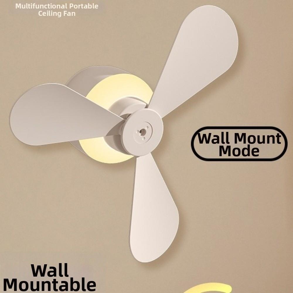 Rechargeable Hanging Fan Light with Remote Control Electric Fan Night Lamp  Canopy Use