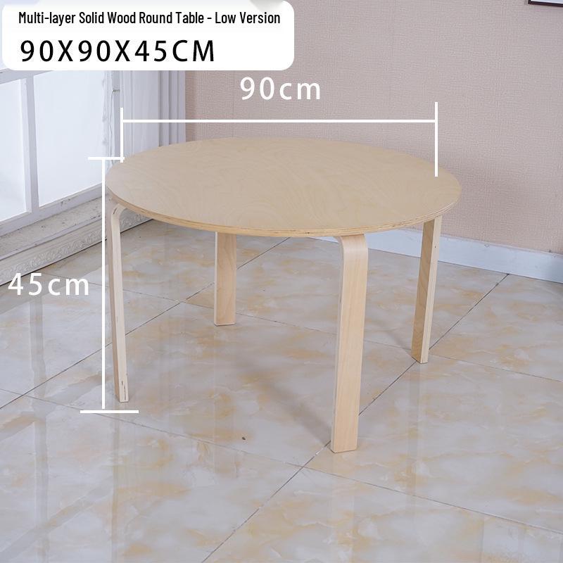 Solid Wood Stool - High & Low Styles: Commercial, Dining, Low, Simple, Adult Bentwood