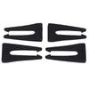 4 Pcs Stove Knob Safety Locks Silicone Universal Fit Oven Control Knob Locks Black