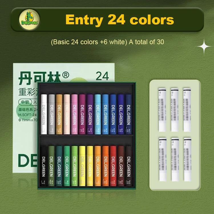 24/36/48/72 Colors Oil Painting Stick Set Heavy Color Ultra Soft Oil Pastel Children DIY Various Painting Style Art Supplies