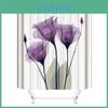 Premium Quality 3d Mart Waterproof Lotus Print Bathroom Polyester Shower Curtain With 12 Hooks For Elegant Dcor