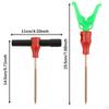 4x Tent Stakes Sturdy Metal Ice Fishing Shelter Anchors Accessories
