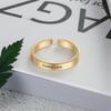 Personalized Finger Ring Stainless Steel Jewelry Adjustable Modish Stylish 3 Women Colors Rings Custom Name Charm Anniversary Bridal Wedding Occasion