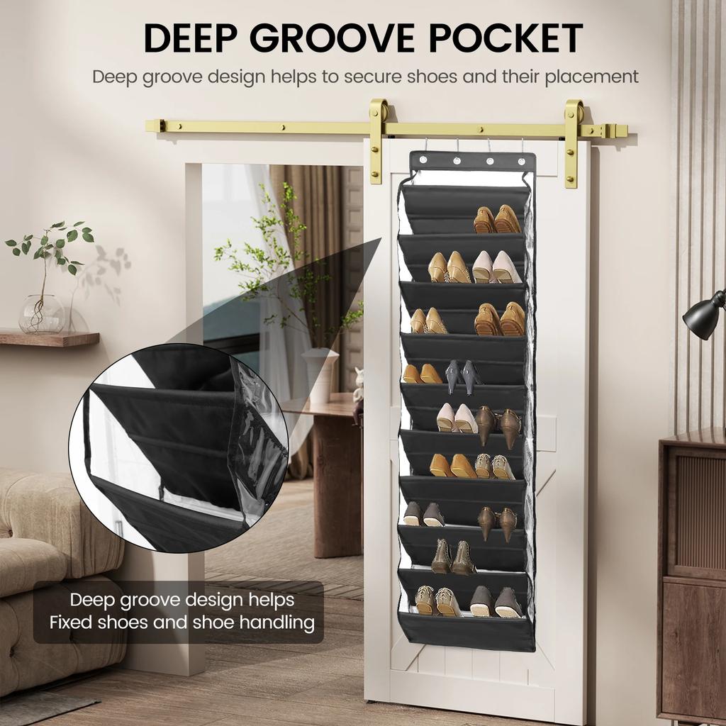 10 Tier Over The Door Shoe Rack Cloth Hanging Shoe Rack Fabric Cabinet Closet Organizer Clothes Storage Bag