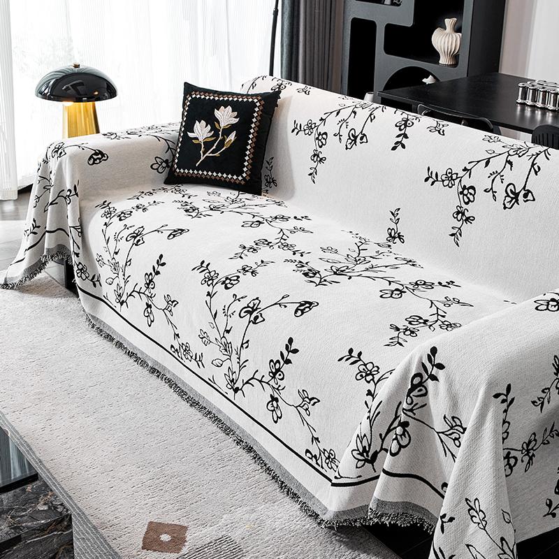 French Style Luxury Vintage Sofa Cover All Season Cat Scratch Proof Universal Slipcover Blanket