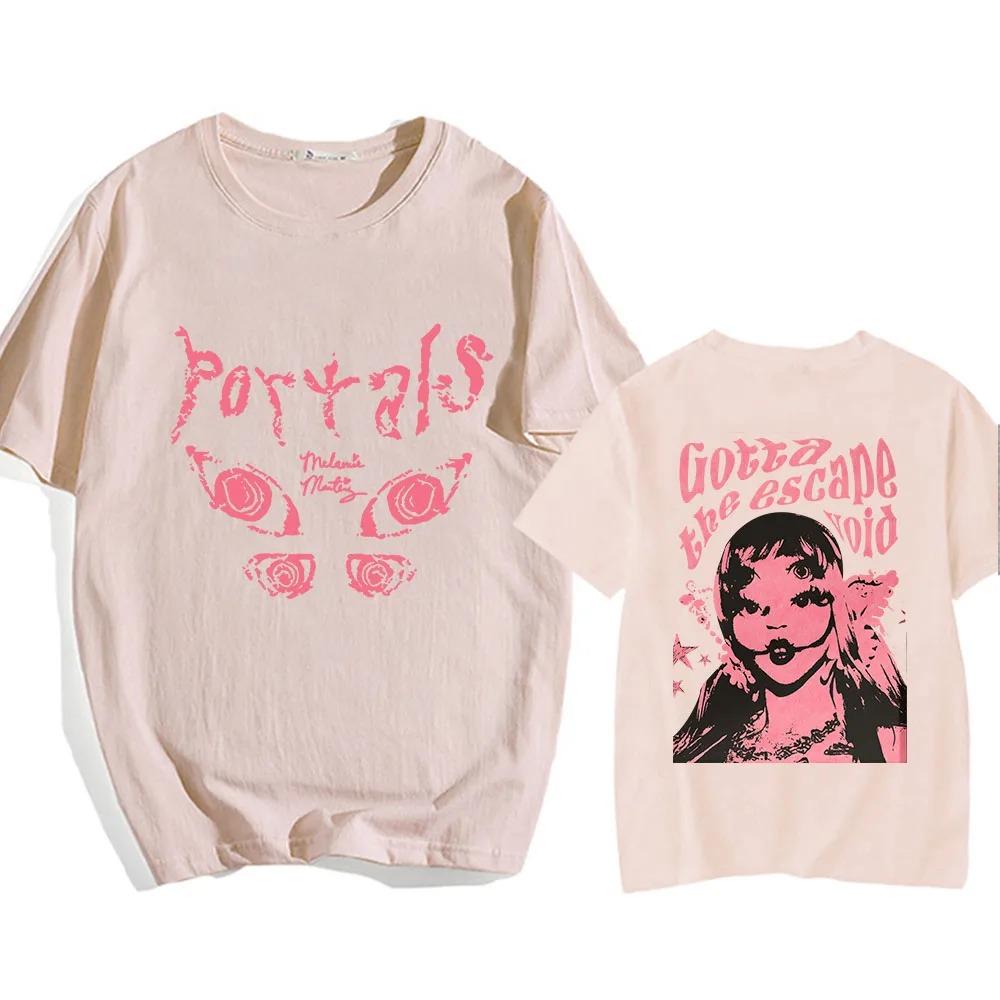 Melanie Martinez Portals Tour Unisex Clothing Spring and Summer T-shirt Retro Anime Printed Tees Couples Tops Streetwear Aesthetic