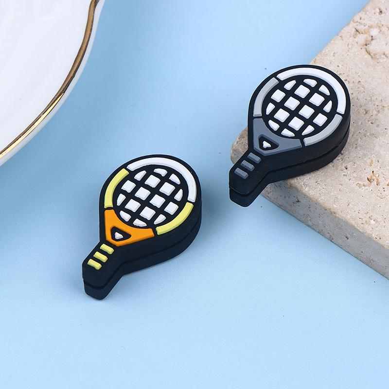 Tennis Racket Shape Multi-Color Shock Absorber Silicone Sports Durable Tennis Squash Badminton Staff Accessories