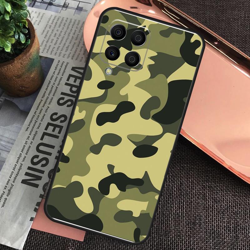 Camo Camouflage Pattern Case For Samsung Galaxy M15 M55 M13 M23 M33 M53 M31 M51 M14 M34 M54 M20 M30s M12 M32 M52