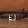 Thickened Men's First Layer Retro Belt Personalized Belt Copper Buckle Belt