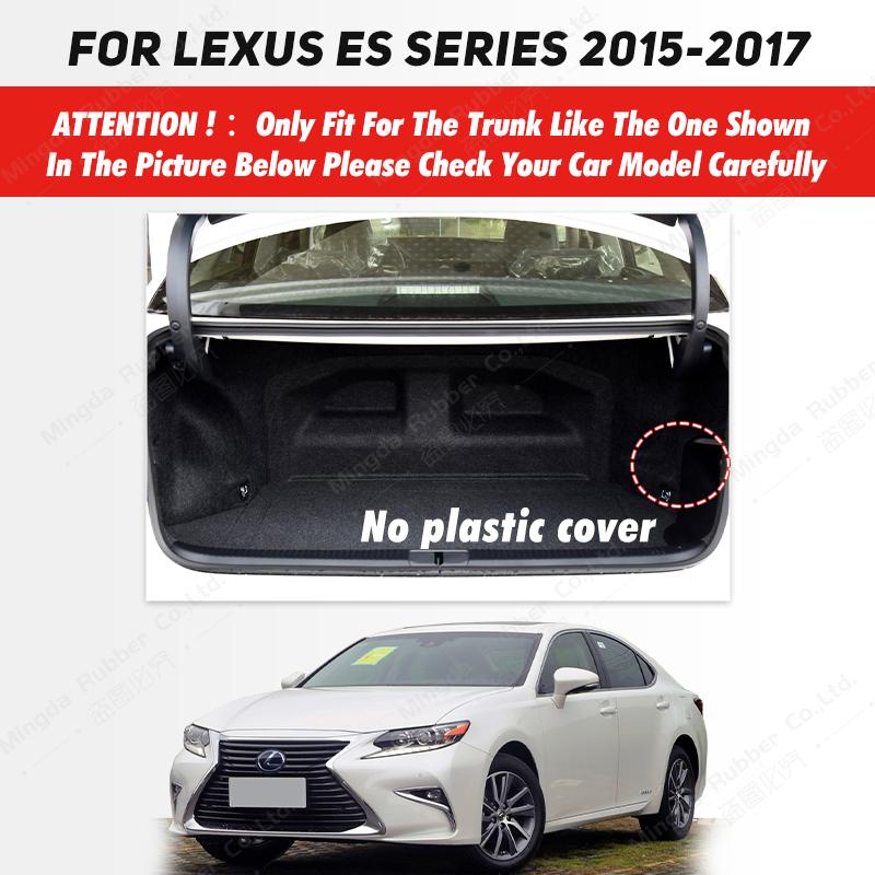 Car Trunk Mat For LEXUS ES Hybrid 2015 2016 2017 Custom Car Accessories Auto Interior