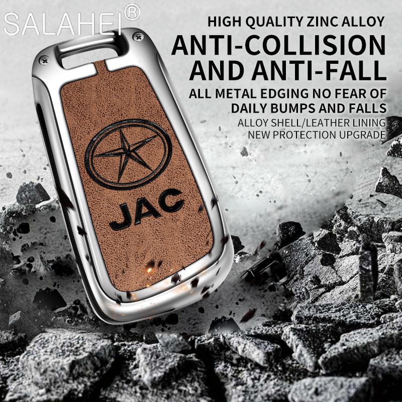 Zinc Alloy Car Key Case Cover Shell Bag For Jac S2 Refine S3 S4 S5 S7 R3 A5 7 T40 S5 X4 R3 Sei 3 Accessories