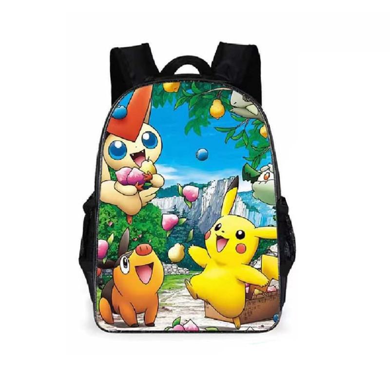 Character Print Cute Children Student Bag With Breathable Fabric Oxford