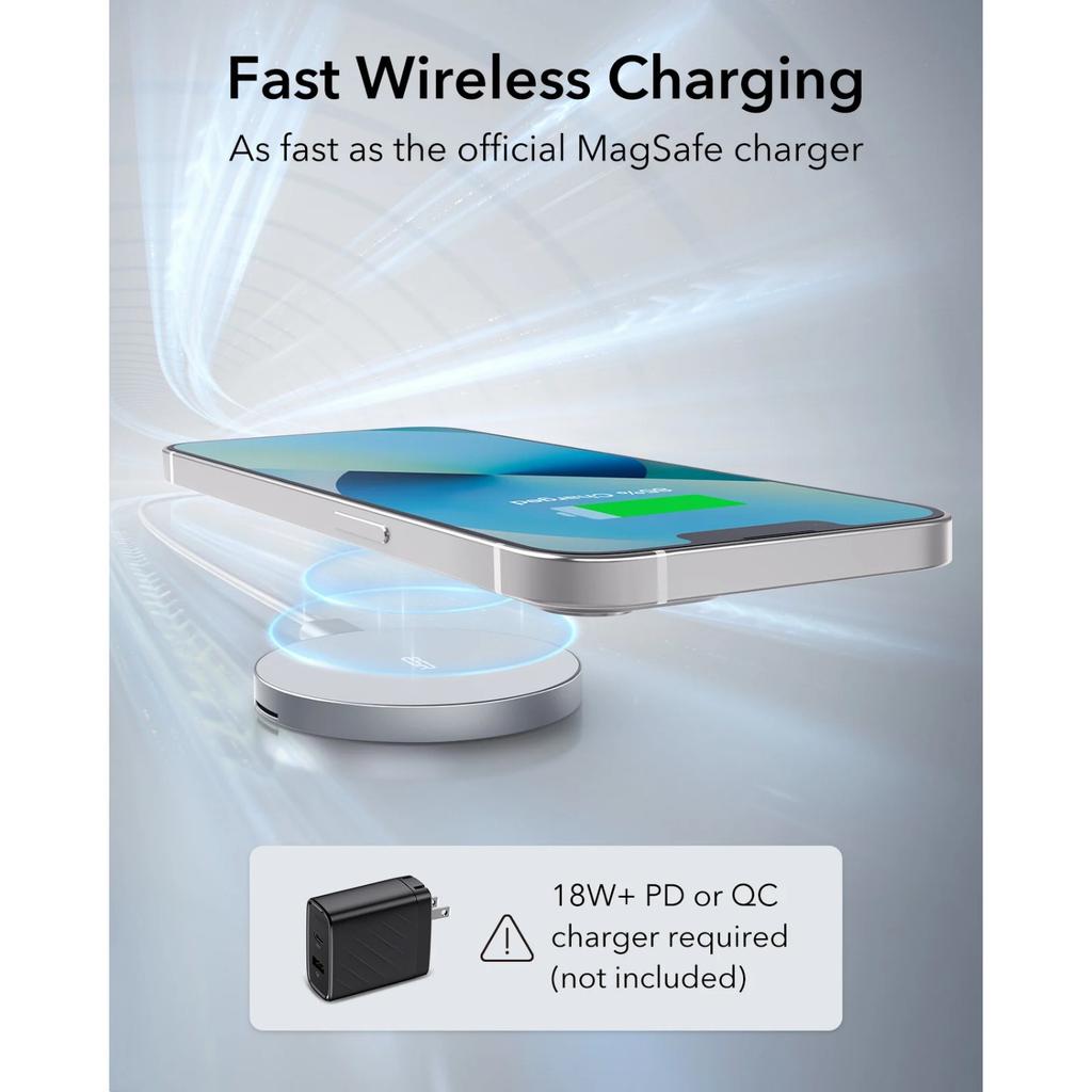 For Magsafe Charger Qi2 Wireless Charger Charging Pad for IPhone 16/15/14/13/12 Series AirPods 4/3/Pro 2 Phone Charging Part