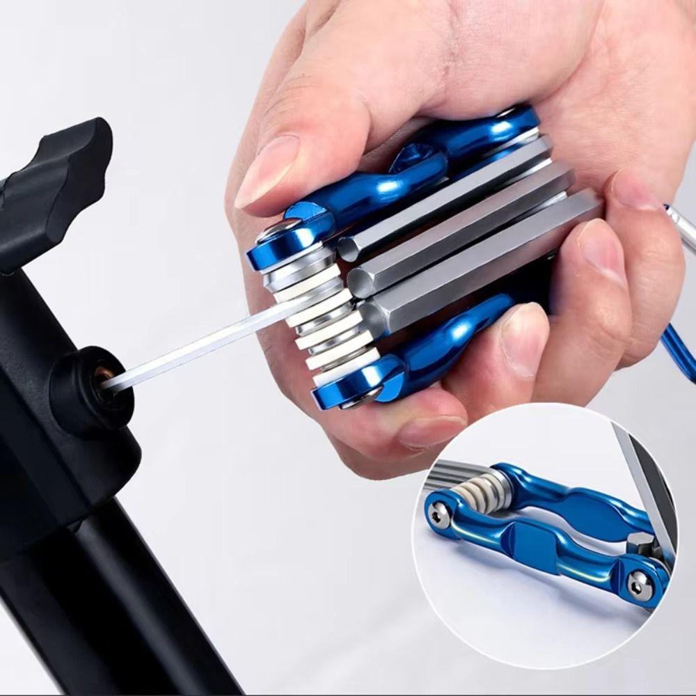 

Screwdriver Torx Hexagonal Spanner 8 in 1 Folding Allen Wrench Set Durable Hex Key DIY Home Repair Style-A
