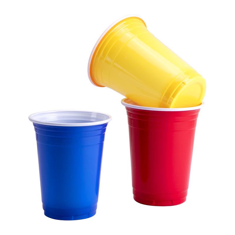 16oz Bellflower Colored Disposable Party Cups for Beer Pong