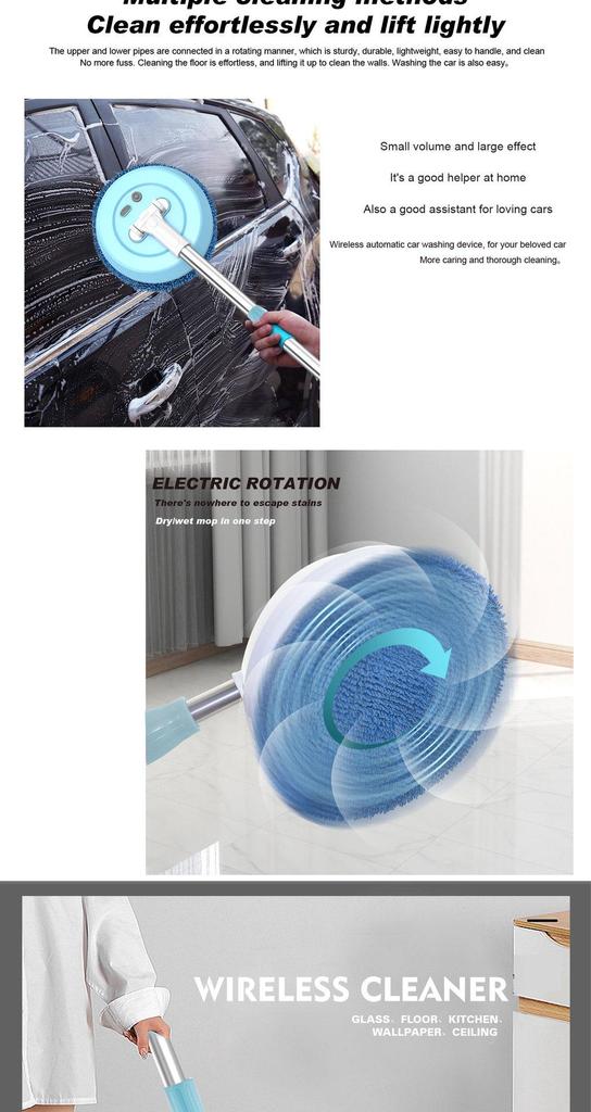 Electric Wireless Window and Ceiling Cleaning Robot