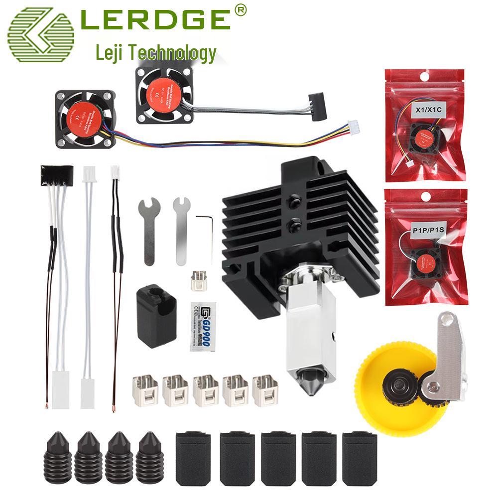 T-Rex X1 P1 3D Printer Hotend Assembly with Hardened Steel Nozzle and Ceramic Fan