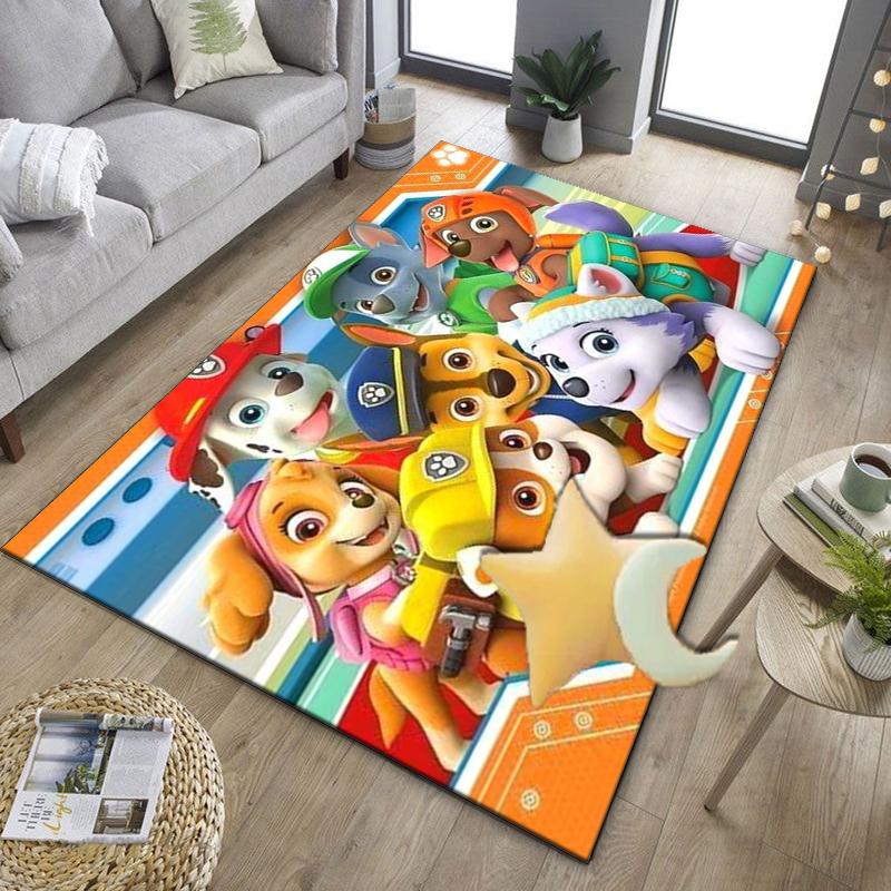Dog Paw Heroes Office Rug Chair Mat, Game Carpet, Suitable for Front Door, Bedroom, Living Room, Desk, Holiday Gift