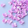 10-20pcs 14mm Resin Flower Petal Beads Caps Charms for Jewelry Making Components Needlework Loose Spacer Beads Accessories DIY