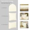 Rattan Style Wicker Chair With Soft Cushions Aluminum Frame Khaki And Beige 105 X 90 X 148 Cm