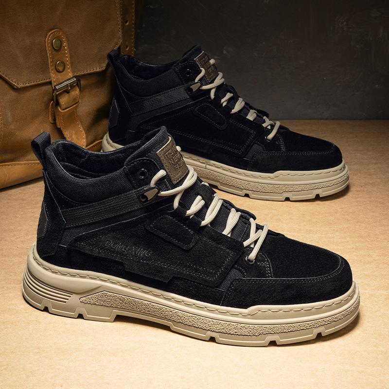 

[Обувь хорошего качества] Популярный осенне-зимний тренд мужская рабочая обувь в стиле ретро обувь для молодых людей британская мода ботинки Мартин 44