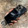 Sports Car Cool Taillight Plating Phone Case For Iphone 16 17 Pro Max Air 16E 14 15 Plus 12 13 Mini Anti-Fall Airabag Cover