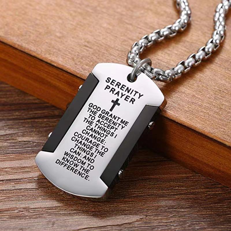 Medizinisches Logo Anhänger Mode Trend Straße Armee Marke Halskette Retro Persönlichkeit Schmuck für Männer 2026