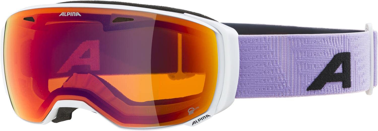 

Alpina ESTETICA Ski and Snowboard Small Glasses Mirrored Lens Q-LITE Goggles, Size, Compatible,